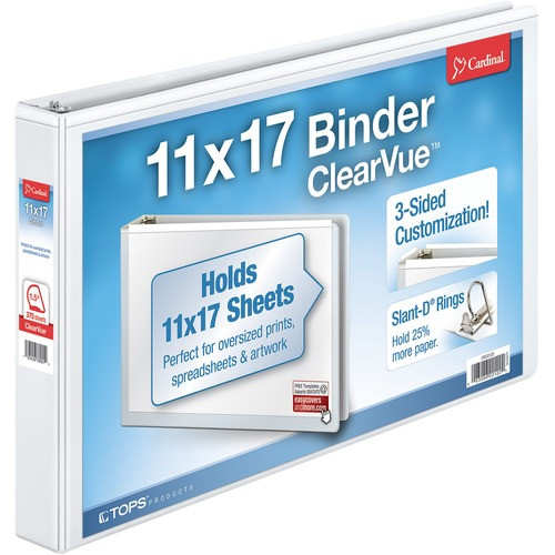 d ring binder for cards Cardinal