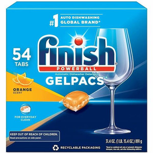 Finish All-n-1 Detergent Gelpacs - 1.3 fl oz (0 quart) - Orange Scent - Orange