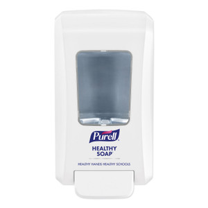 PURELL FMX-20 Soap Push-Style Dispenser, 2,000 mL, 4.68 x 6.5 x 11.66, For K-12 Schools, White, 6/Carton