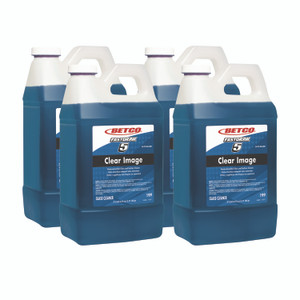 Betco Clear Image Glass and Surface Cleaner, Rain Fresh Scent, 67.6 oz Bottle, 4/Carton