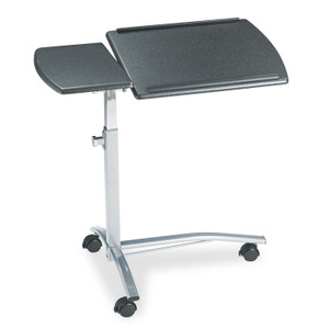Safco Laptop Computer Caddy, 29.5" x 20" x 27" to 38", Anthracite