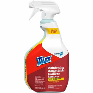CloroxPro&trade Tilex Disinfecting Instant Mold and Mildew Remover Spray - For Nonporous Surface, Tile, Toilet, Fiberglass - 32 fl oz (1 quart) - Recommended For: Mildew Remover, Mold Remover - Disinfectant - White