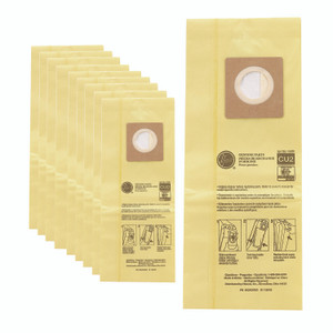 Hoover Commercial HushTone Vacuum Bags, Yellow, 10/Pack
