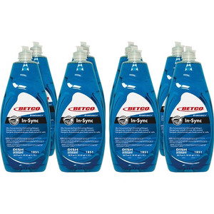 Betco Simplicity In-Sync Dishwashing Liquid - Concentrate - 38 fl oz (1.2 quart) - Fresh Ozonic Scent - Film-free, Rinse-free, Streak-free, Phosphate-free - Blue Bottle - BET1851B900CT