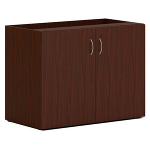 The HON Company Storage Cabinet, w/2 Doors, 36"x20"x29", Mahogany (HONPLSC3620LT1) View Product Image