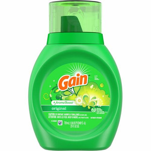 Gain Liquid Laundry Detergent - For Clothing, Laundry - 25 fl oz (0.8 quart) - Original Scent - Recommended For: Dirt Remover - Green