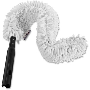 Rubbermaid Commercial Quick Connect Flexi Wand Duster - 1.1" Width x 28.4" Length - MicroFiber - (RCPQ852WHICT)