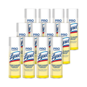 Professional LYSOL Brand Disinfectant Foam Cleaner, 24 oz Aerosol Spray, 12/Carton (RAC02775CT) View Product Image
