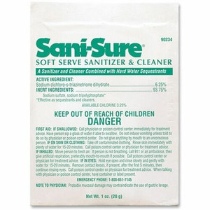 Diversey Soft-Serve Sanitizer Cleaner - For Yogurt Maker - 0.99 oz (0.06 lb) - Chlorine Scent - White