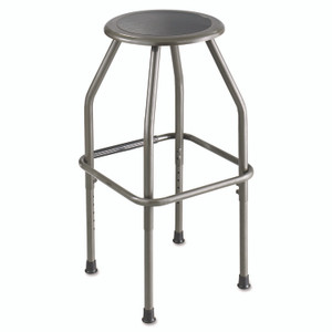 Safco Diesel Industrial Stool with Stationary Seat, Backless, Supports Up to 250 lb, 22.5" to 29.5" Seat Height, Pewter Safco Diesel Industrial Stool with Stationary Seat, Backless, Supports Up to 250 lb, 22.5" to 29.5" Seat Height, Pewter
