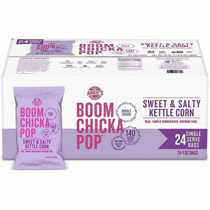 Angie's BOOMCHICKAPOP Ready-To-Eat Popcorn - Gluten-free, Cholesterol-free, No High Fructose Corn Syrup - Sweet and Salty Kettle - 1 Serving Bag