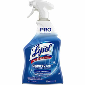 Professional Lysol Disinfectant Bathroom Cleaner - Ready-To-Use - 32 fl oz (1 quart) - Fresh Clean Scent - Disinfectant, Deodorize, Non-abrasive, Bleach-free