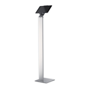 Durable Floor Stand Tablet Holder, Silver/Charcoal Gray (DBL893223) View Product Image