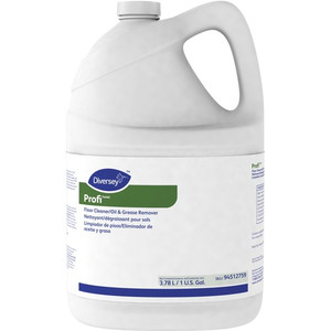 Diversey Profi Floor Cleaner/Grease Remover - 128 fl oz (4 quart) - Surfactant Scent - Solvent-free, pH Neutral, Butyl-free - White