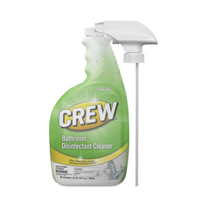 Diversey Crew Bathroom Disinfectant Cleaner, Floral Scent, 32 oz Spray Bottle, 4/Carton (DVOCBD540199) View Product Image