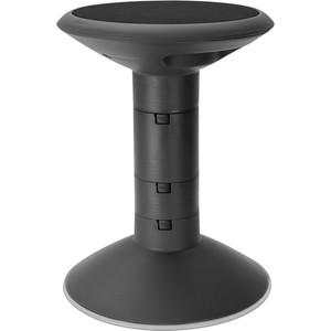 Storex Industries Corporation Stool, Active Seating, Wiggle, 13"Dia x 12"-18"H, Black (STX00300U01C) View Product Image