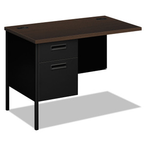 HON Metro Classic Series Workstation Return, Left, 42w x 24d x 29.5h, Mocha/Black