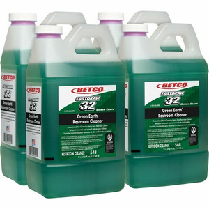 Betco Green Earth FastDraw 32 Restroom Cleaner - Concentrate - 64 fl oz (2 quart) - Citrus Floral Scent - Heavy Duty, Water Soluble - Green