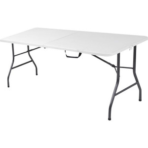 Cosco 6 foot Centerfold Blow Molded Folding Table - Rectangle Top - Folding Base - 29.62" Table Top Width x 72" Table Top Depth - CSC14678WSP1