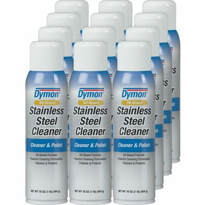 Dymon Oil-based Stainless Steel Cleaner - For Stainless Steel, Aluminum, Chrome, Copper, Brass - 16 fl oz (0.5 quart)