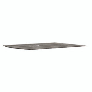 Safco Medina Conference Table Top Half-Section, Rectangular, 48 x 60, Gray Steel