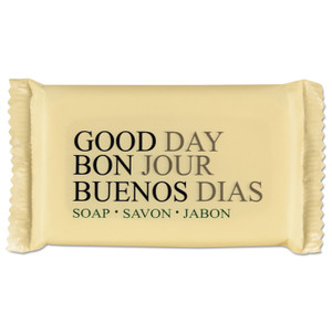 Good Day Amenity Bar Soap, Pleasant Scent, # 1 1/2 Individually Wrapped Bar, 500/Carton (GTP390150A) View Product Image