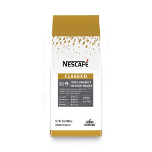 Nescaf Classico 100% Arabica Roast Ground Coffee, Medium Blend, 2 lb Bag, 6/Carton