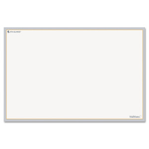 AT-A-GLANCE WallMates Self-Adhesive Dry Erase Writing/Planning Surface, 36 x 24, White/Gray/Orange Sheets, Undated