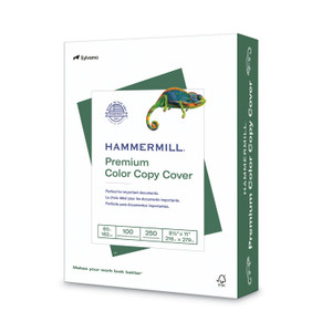 Hammermill Premium Color Copy Cover, 100 Bright, 60 lb Cover Weight, 8.5 x 11, 250/Pack (HAM122549) View Product Image