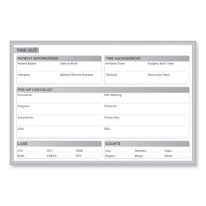 Ghent Time Out Magnetic Whiteboard, Patient/Staff Time Management Chart, 36" x 24", White/Gray Surface, Satin Aluminum Frame