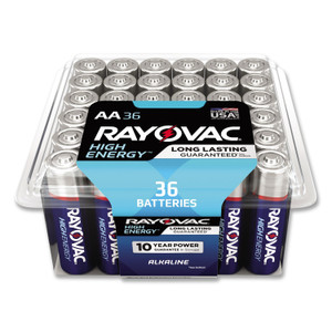 Rayovac High Energy Premium Alkaline AA Batteries, 36/Pack (RAY81536PPK) View Product Image