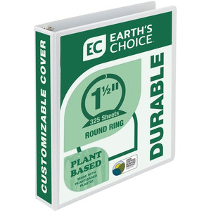 Samsill Earth's Choice Plant-based Durable View Binder - 1 1/2" Binder Capacity - Letter - 8 1/2" x 11" Sheet Size - 325 Sheet Capacity - 3 Ring(s)