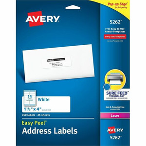 LABEL;EZPEEL;LSR;1.3X4;WE - (AVE5262)