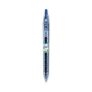 Pilot B2P Bottle-2-Pen Recycled Gel Pen, Retractable, Fine 0.7 mm, Blue Ink, Translucent Blue Barrel