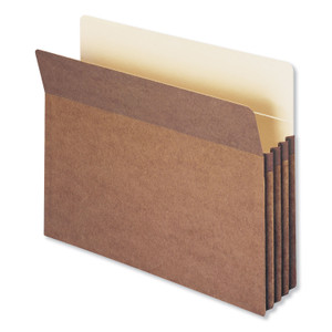 Smead Redrope Drop Front File Pockets, 3.5" Expansion, Letter Size, Redrope, 50/Box (SMD73805) View Product Image