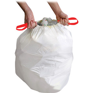 Genuine Joe Flexible Drawstring Trash Can Liners (GJO01229) View Product Image