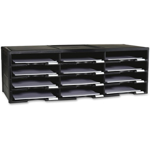 Storex 12-compartment Organizer - 6000 x Sheet - 12 Compartment(s) - Compartment Size : 9.50" x 12" - 10.50" Height x 14.13" Width31.38" Length - 100% Recycled - (STX61432U01C)