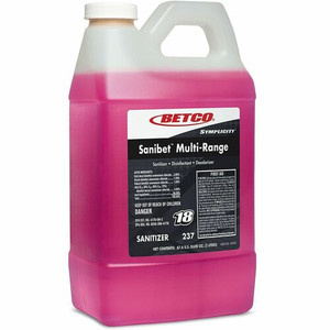 Betco Symplicity FastDraw 18 Sanibet MultiRange Sanitizer - Concentrate - 67.6 fl oz (2.1 quart) - Deodorize, Disinfectant - Pink