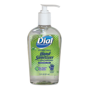 Dial Professional Antibacterial with Moisturizers Gel Hand Sanitizer, 7.5 oz, Pump Bottle, Fragrance-Free (DIA01585EA) View Product Image