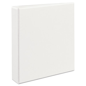 Avery Durable View Binder with DuraHinge and EZD Rings, 3 Rings, 1.5" Capacity, 11 x 8.5, White, (9401) View Product Image