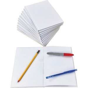 Ashley Hardcover Blank Book - 28 Pages - Plain - 6" x 8" Sheet Size - White Paper - Hard Cover, Durable - (ASH10700BD)