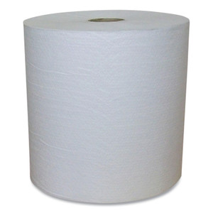 Eco Green Recycled Hardwound Paper Towels, 1-Ply, 7.88" x 800 ft, 1.8 Core, White, 6 Rolls/Carton (APAEW80166) View Product Image