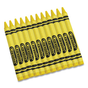 Crayola Bulk Crayons, Yellow, 12/Box (CYO520836034) View Product Image