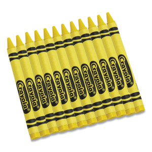 Crayola Bulk Crayons, Yellow, 12/Box (CYO520836034)