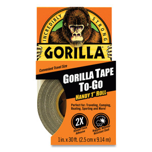 Gorilla Tape, 1.5" Core, 1" x 10 yds, Black (GOR6100109) View Product Image