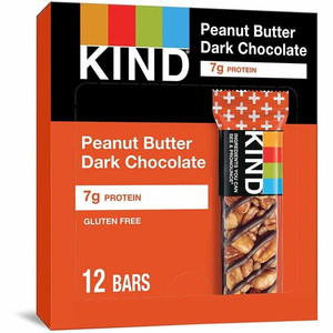 KIND Peanut Butter Dark Chocolate Nut Bars - Gluten-free, Wheat-free, Non-GMO, Sulfur dioxide-free, Trans Fat Free, Low Glycemic, Low Sodium - Peanut Butter Dark Chocolate - 1.40 oz