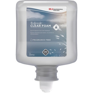SC Johnson Hypoallergenic Foam Hand Soap - 1.06 quart - Dirt Remover, Kill Germs - Hand - Moisturizing - Clear