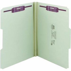 Smead 1/3 Tab Cut Letter Recycled Fastener Folder - 8 1/2" x 11" - 1" Expansion - 2 x 2S Fastener(s) - 2" for Folder - Top Tab Location