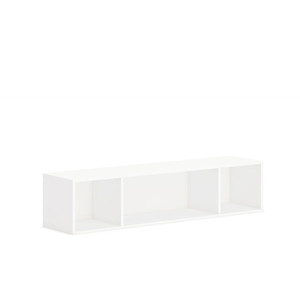 HON Mod Wall Mounted Storage | Open | 60"W | Simply White Finish - 39.8" Height x 60" Width x 14" Depth - Finish: Simply White