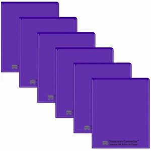 C-Line Classroom Connector Letter Report Cover - 8 1/2" x 11" - 2 Internal Pocket(s) - Purple